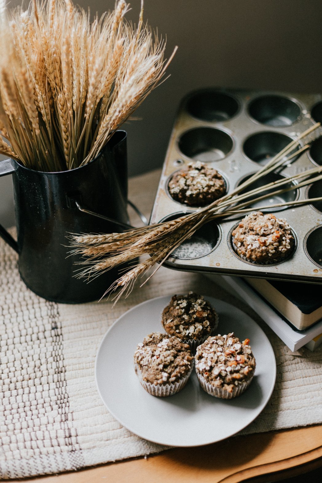 Raspberry Oatmeal Muffins