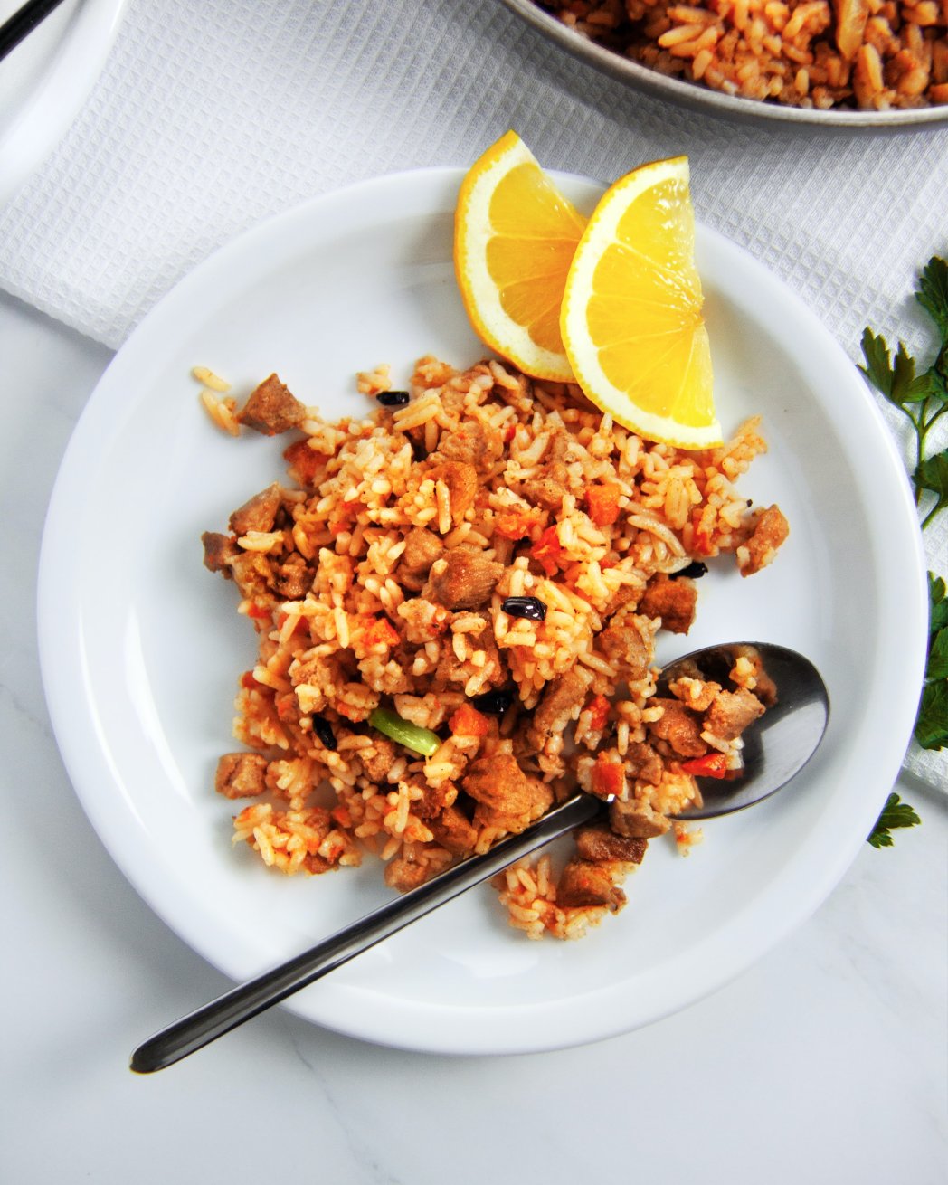 Bulgarian rice pilaf with pork Bulgarian rice pilaf with pork